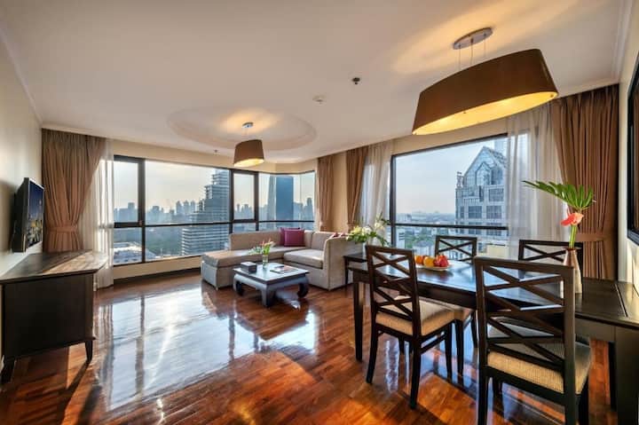 2BR Siam Penthouse · Lumpini City view